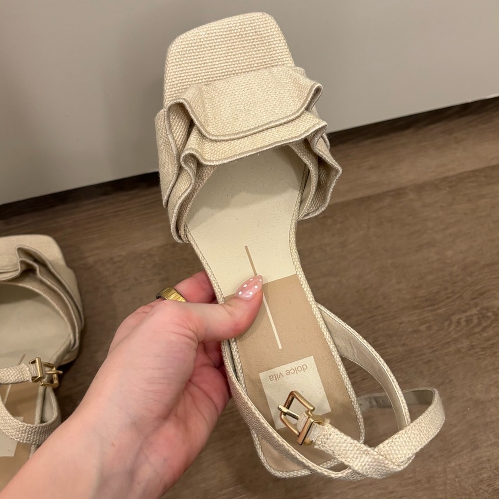Cheer Heels - Ivory Raffia - Picture 8 of 13
